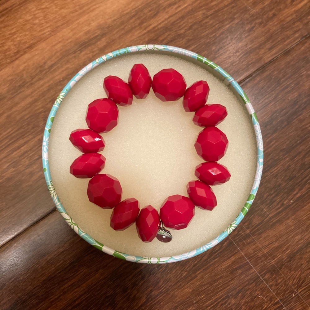 Stella & Dot Red Bead Bracelet